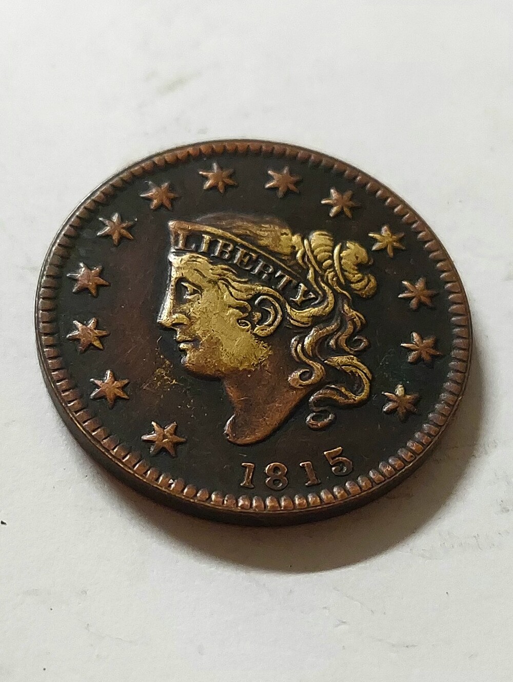 1815 Liberty Head Copper Coin - Antique Coin